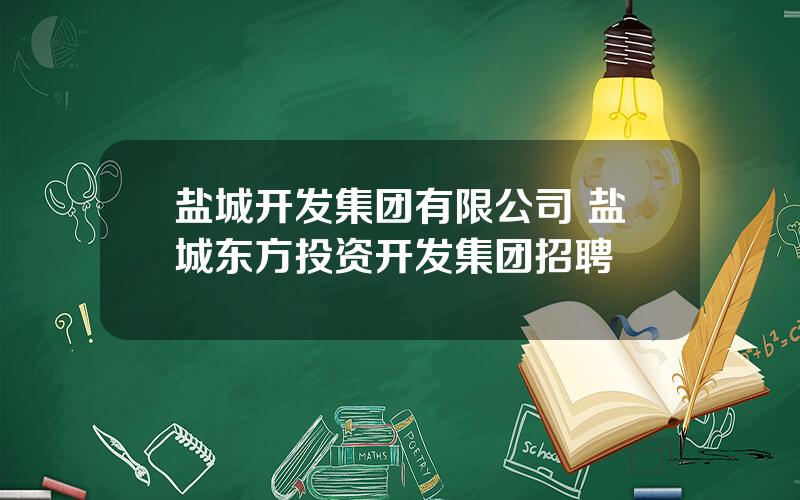 盐城开发集团有限公司 盐城东方投资开发集团招聘